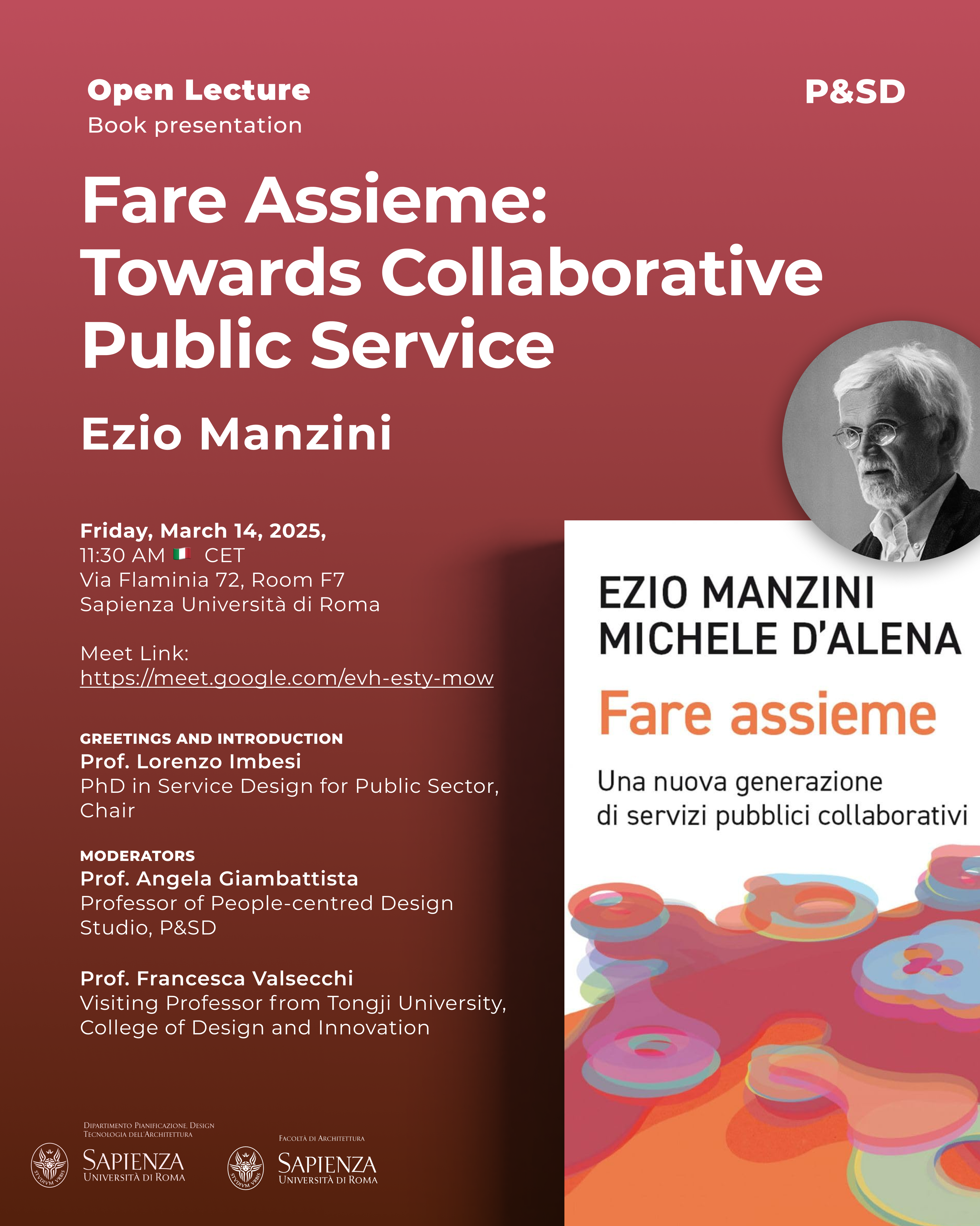 Open Lecture Ezio Manzini - 14 Marzo 2025