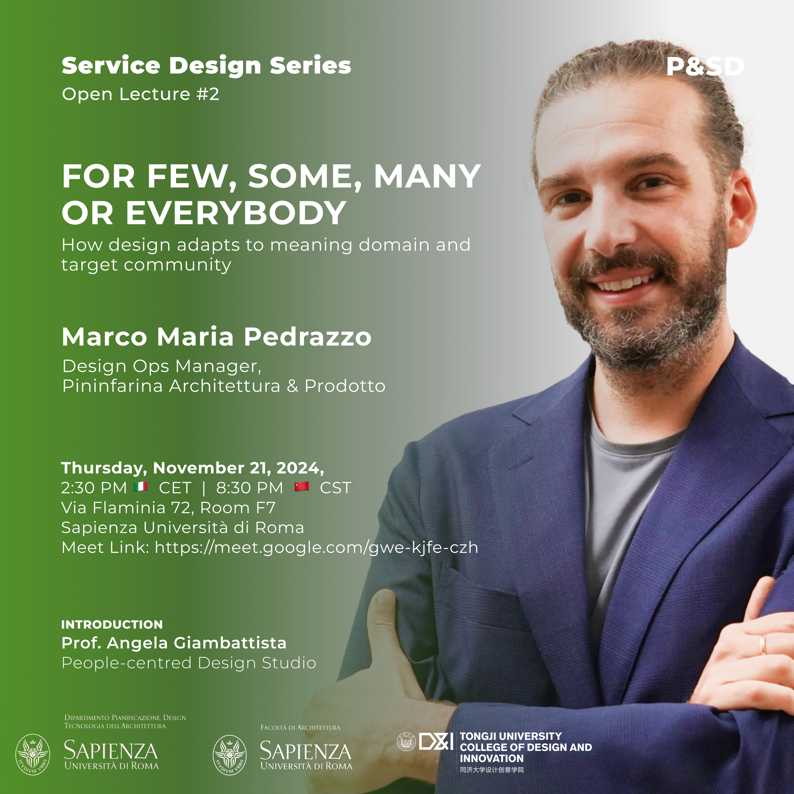 Open Lecture Marco Maria Pedrazzo