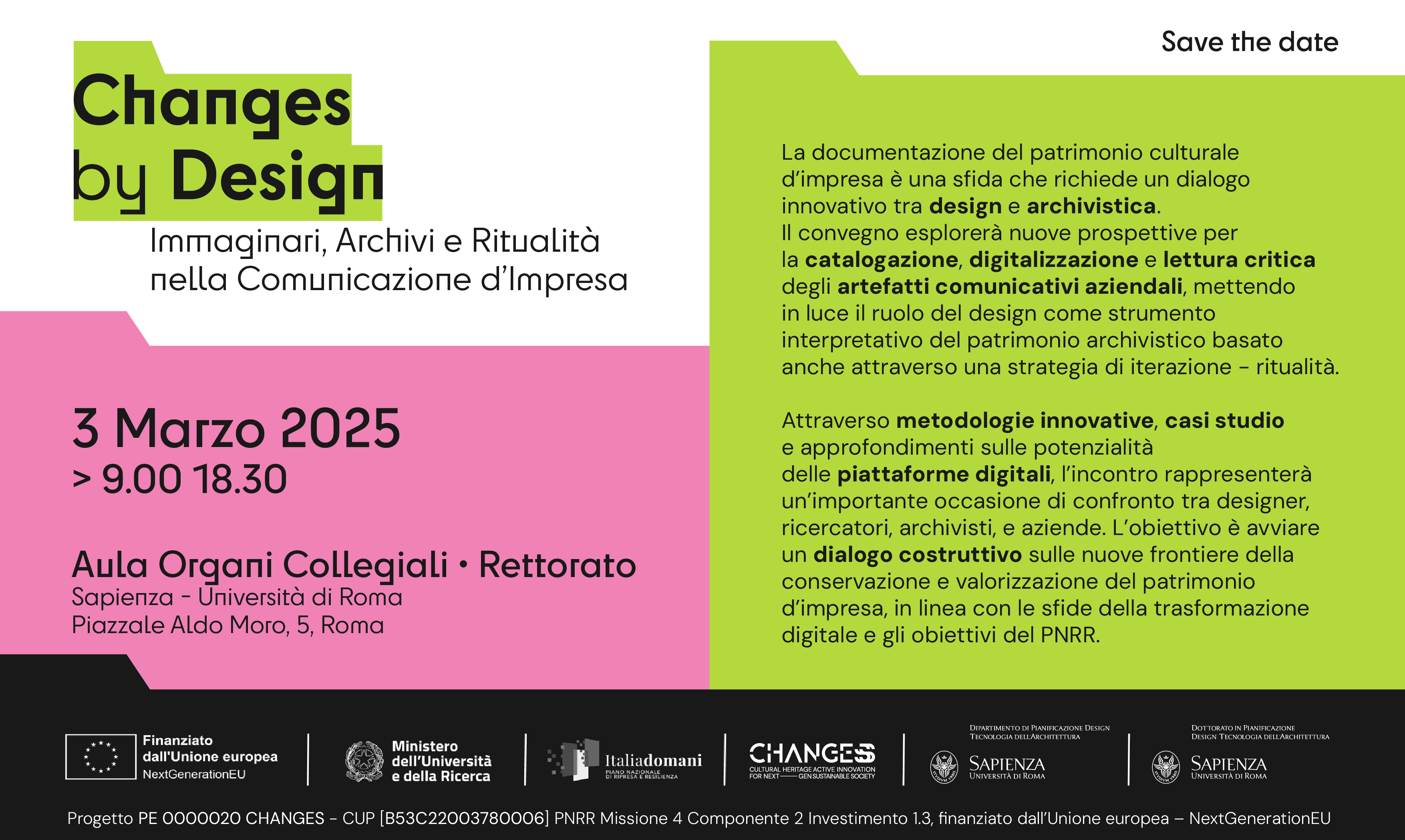 Convegno "Changes by Design. Immaginari, Archivi e Ritualità nella Comunicazione d’Impresa"