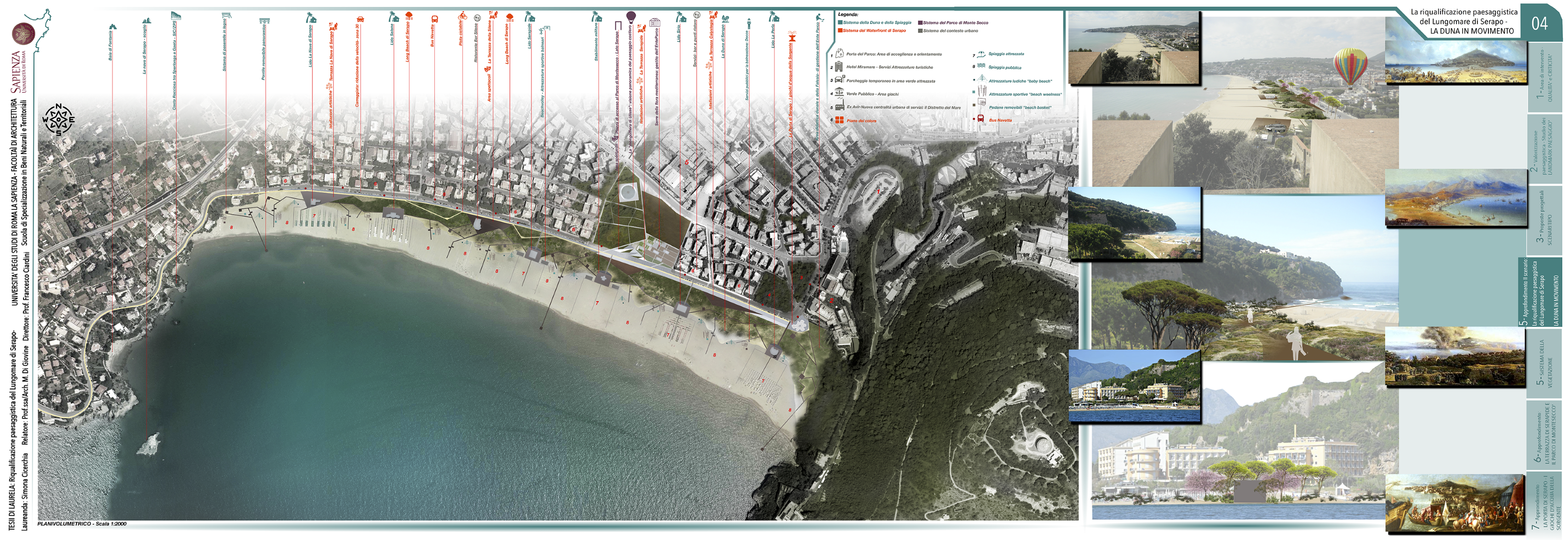 Gaeta: Riqualificazione paesaggistica del lungo mare di Serapo.