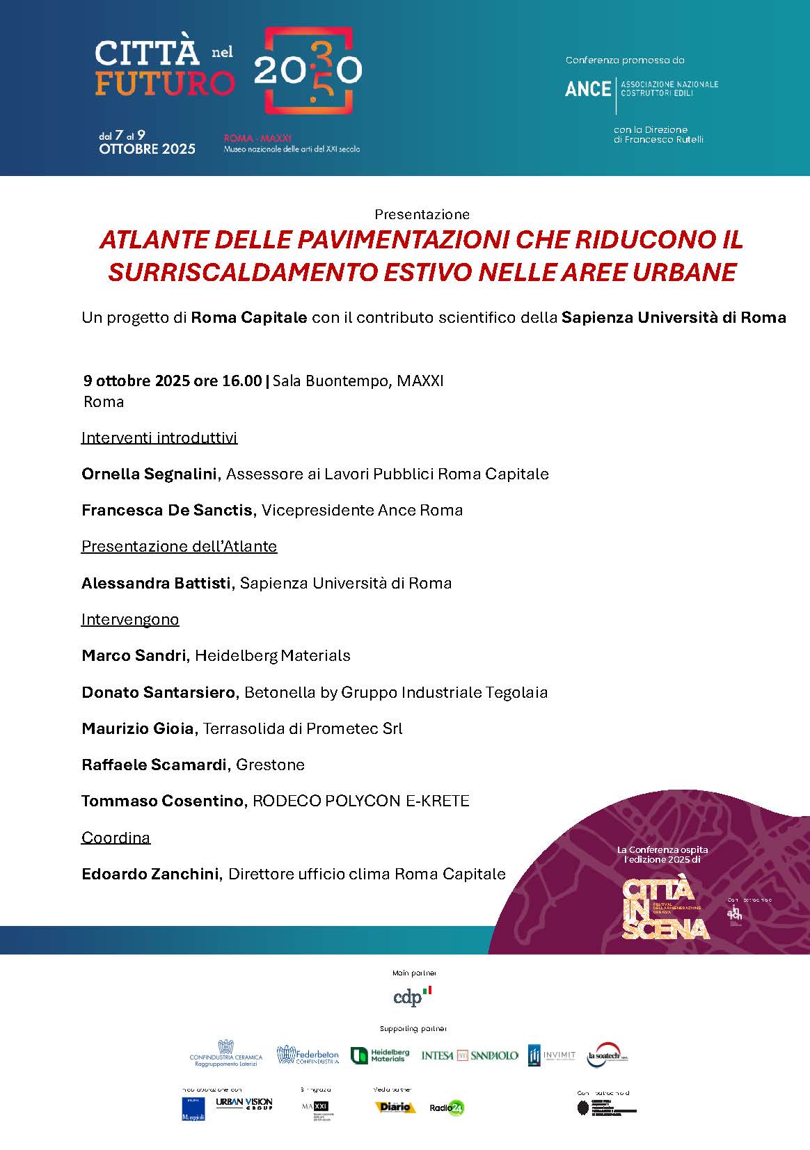 Atlante delle pavimentazioni che riducono il surriscaldamento estivo nelle aree urbane