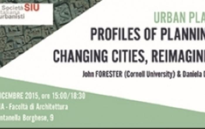 SEMINARIO:  "Profiles of Planning Practices. Changing Cities, Reimagining Planning",