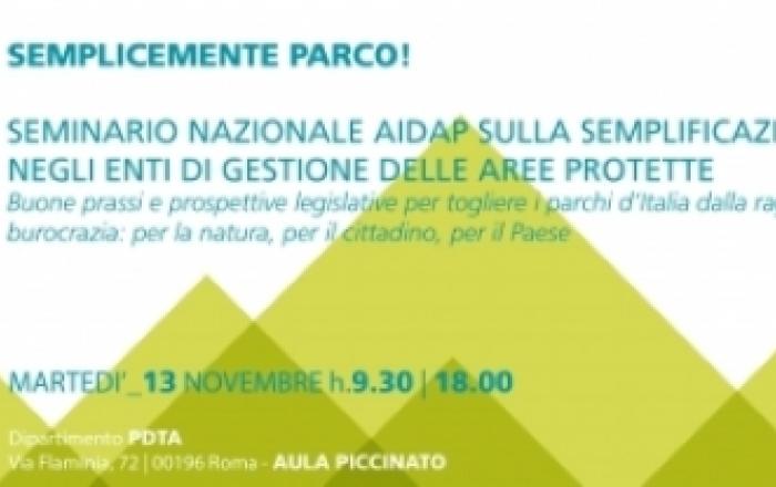 Seminario nazionale sulla Semplificazione negli Enti di gestione delle Aree protette