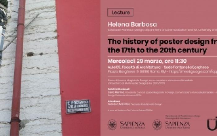 Lecture "The history of poster design from the 17th to the 20th century"  - Helena Barbosa
