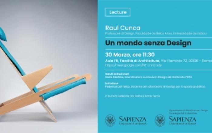 Lecture "Un mondo senza Design"  -  Raul Cunca