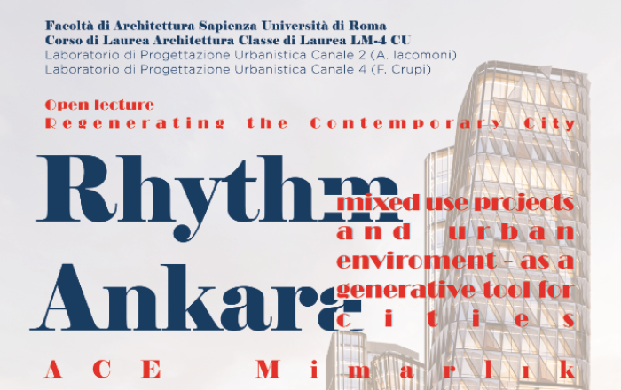Open Lecture degli architetti Orçun Ersan e Ayşe Sedef Yıldız Topçu - 20/11/2024