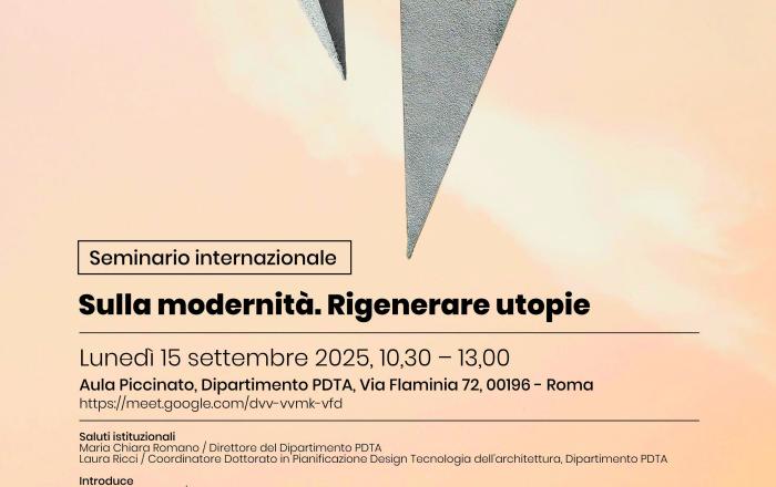 Seminario Internazionale “Sulla modernità. Rigenerare utopie”